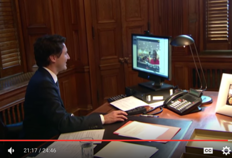 Trudeau invites Tusarvik school to a Google Hangout