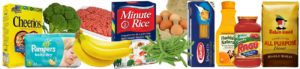foods typically given for food voucher redemption