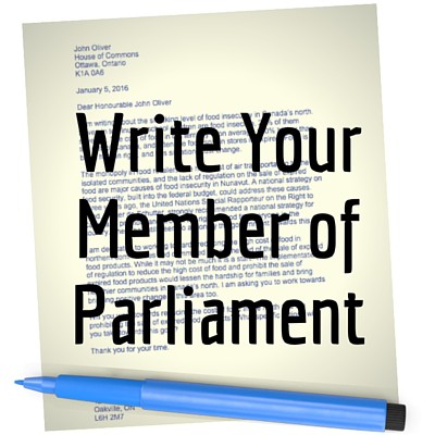 MP letter writing campaign